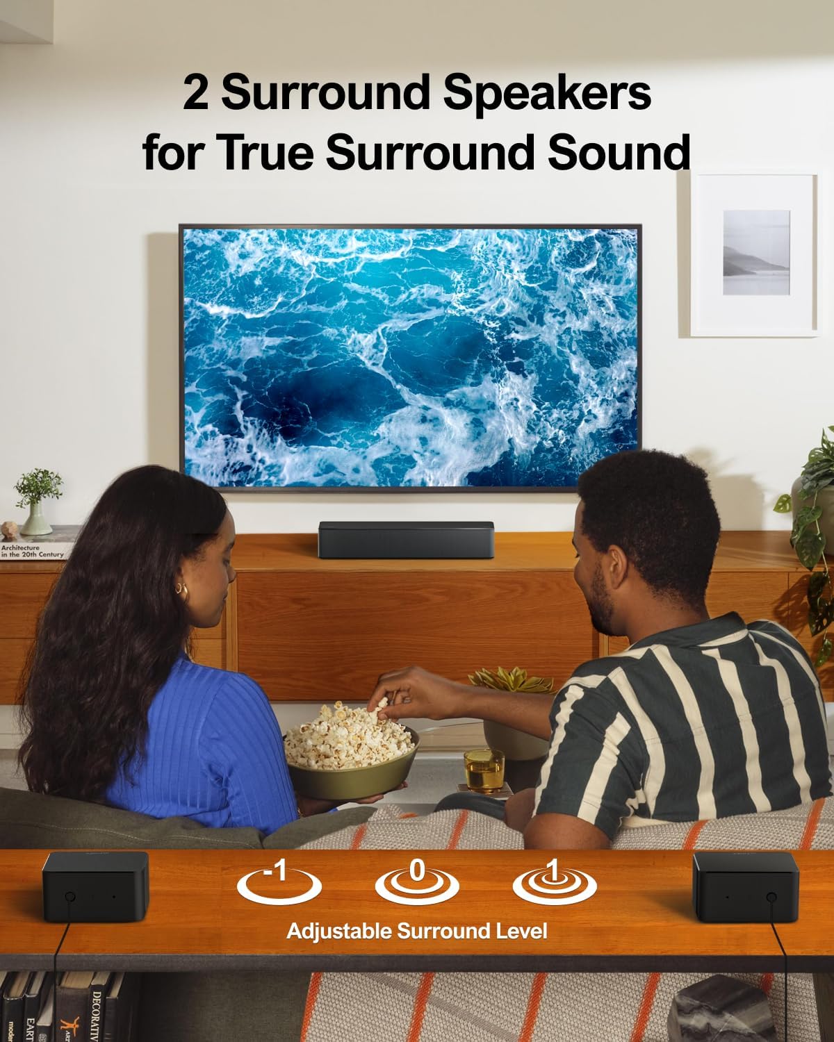 ULTIMEA 5.1 Dolby Atmos Home Theater Sound Bar, Surround Sound Bars for TV with Wireless Subwoofer, 3D Surround Sound System, Surround and Bass Adjustable, Poseidon D60, 2023 Model