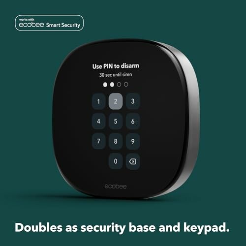 Ecobee security keypad with PIN disarm function