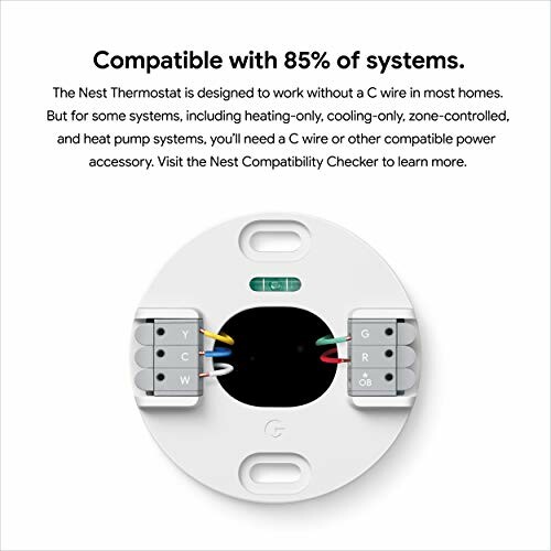 Nest thermostat base with wiring instructions.